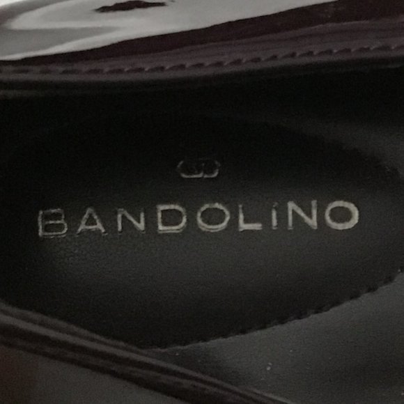 Bandolino Women's Flat Slip-on Loafers Dark Burgundy Patent Faux Leather - Picture 5 of 5